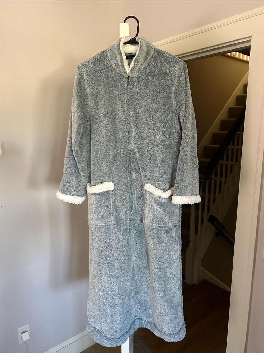Natori Long Zip Up Teddy Coat